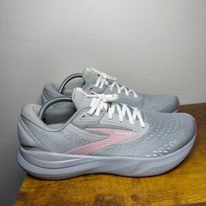 Brooks Adrenaline GTS 24 Running Shoes Women's SZ 12 2A Narrow Grey Pink